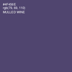 #4F456E - Mulled Wine Color Image
